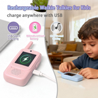 Kids Walkie-Talkies with Rotating Antenna and Screen
