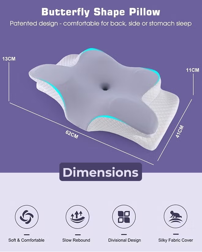 Butterfly Memory Foam Cervical Pillow