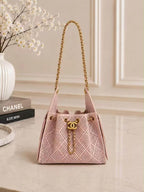 Signature Chain Drawstring Shoulder Bag