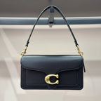 Sculpted Buckle Shoulder Bag