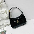 Glossy Crescent Shoulder Bag