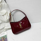 Glossy Crescent Shoulder Bag