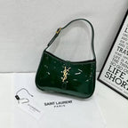 Glossy Crescent Shoulder Bag