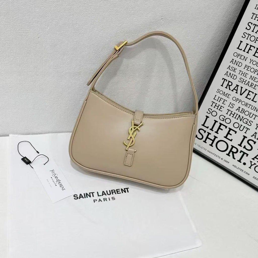 Sleek Buckle Hobo Bag