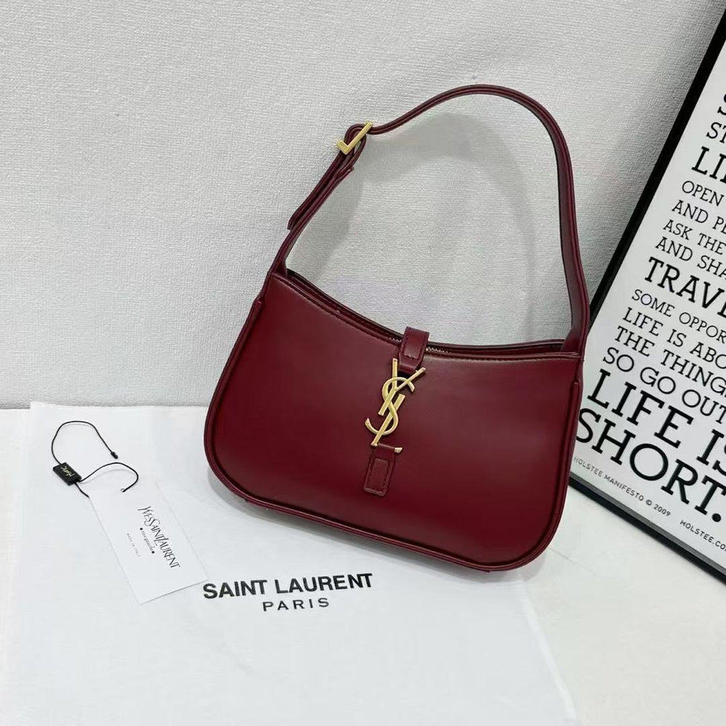 Sleek Buckle Hobo Bag