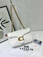 Pillow Quilted Chain Shoulder Bag