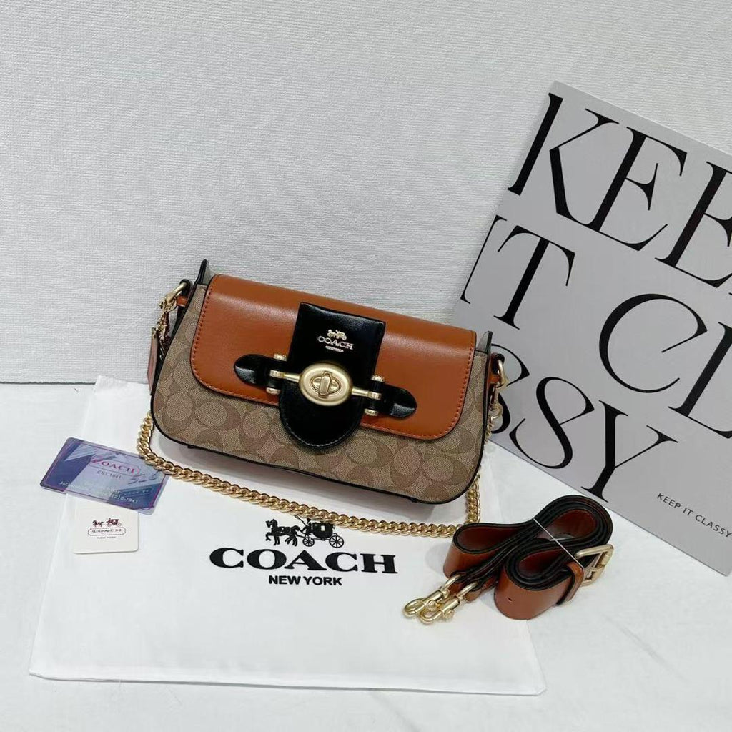Signature Turn-Lock Mini Crossbody