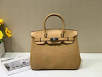 Structured Lock Top-Handle Tote