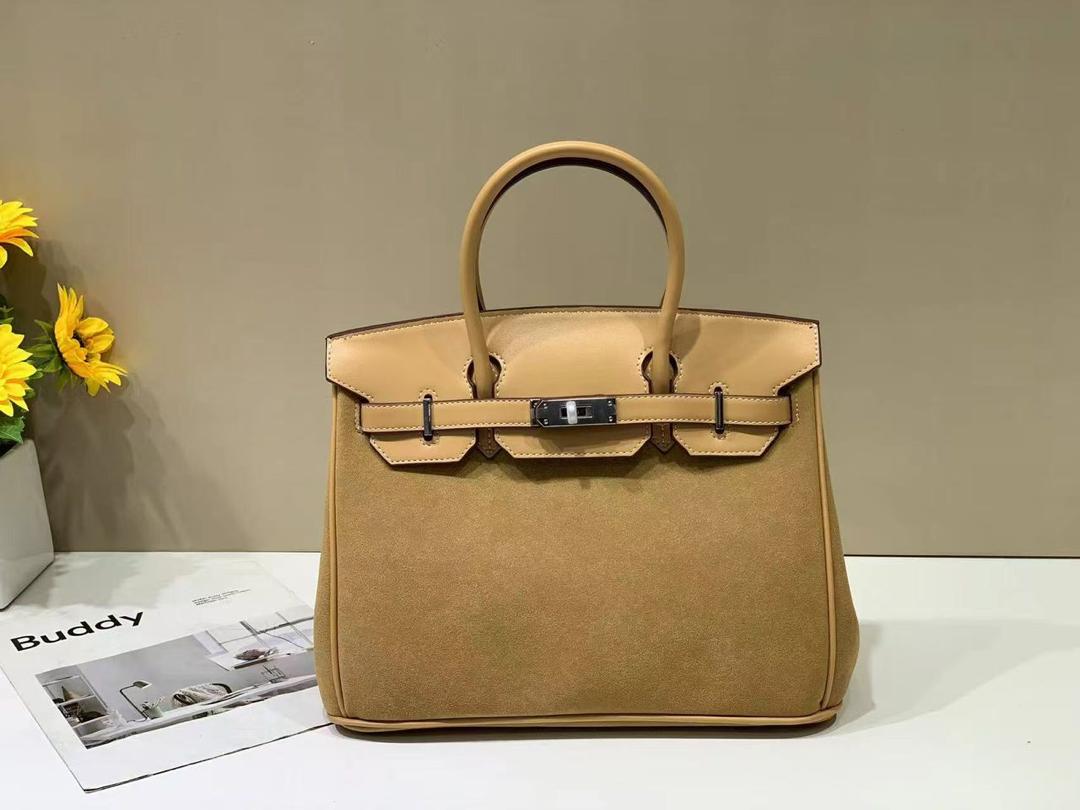 Structured Lock Top-Handle Tote