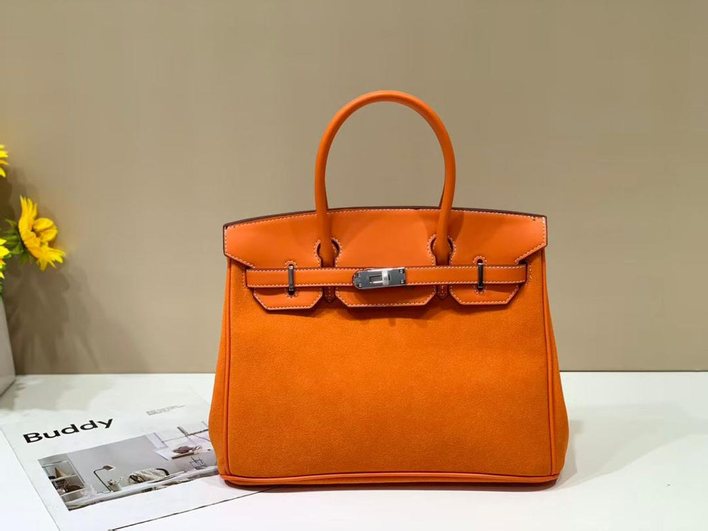 Structured Lock Top-Handle Tote