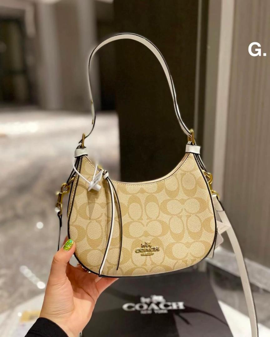 Curved Signature Hobo Bag