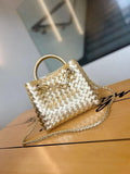 Woven Mini Top-Handle Crossbody