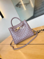 Woven Mini Top-Handle Crossbody