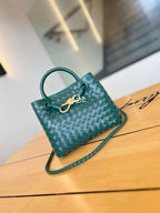 Woven Mini Top-Handle Crossbody