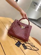Woven Mini Top-Handle Crossbody